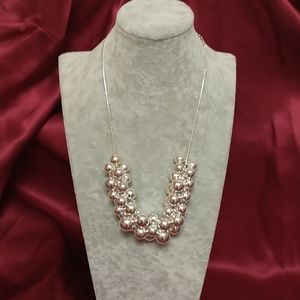 Silver Beaded Necklace